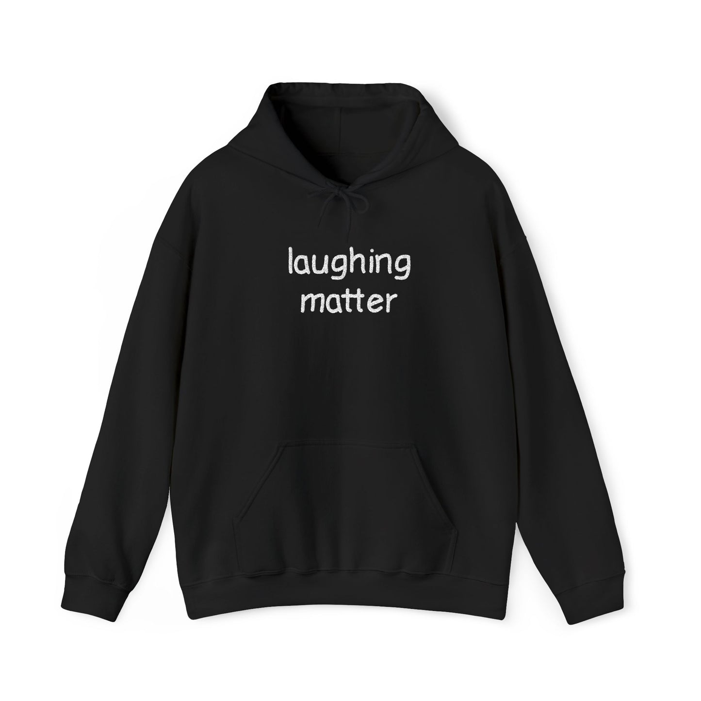 embroidered hoodie (comic sans)