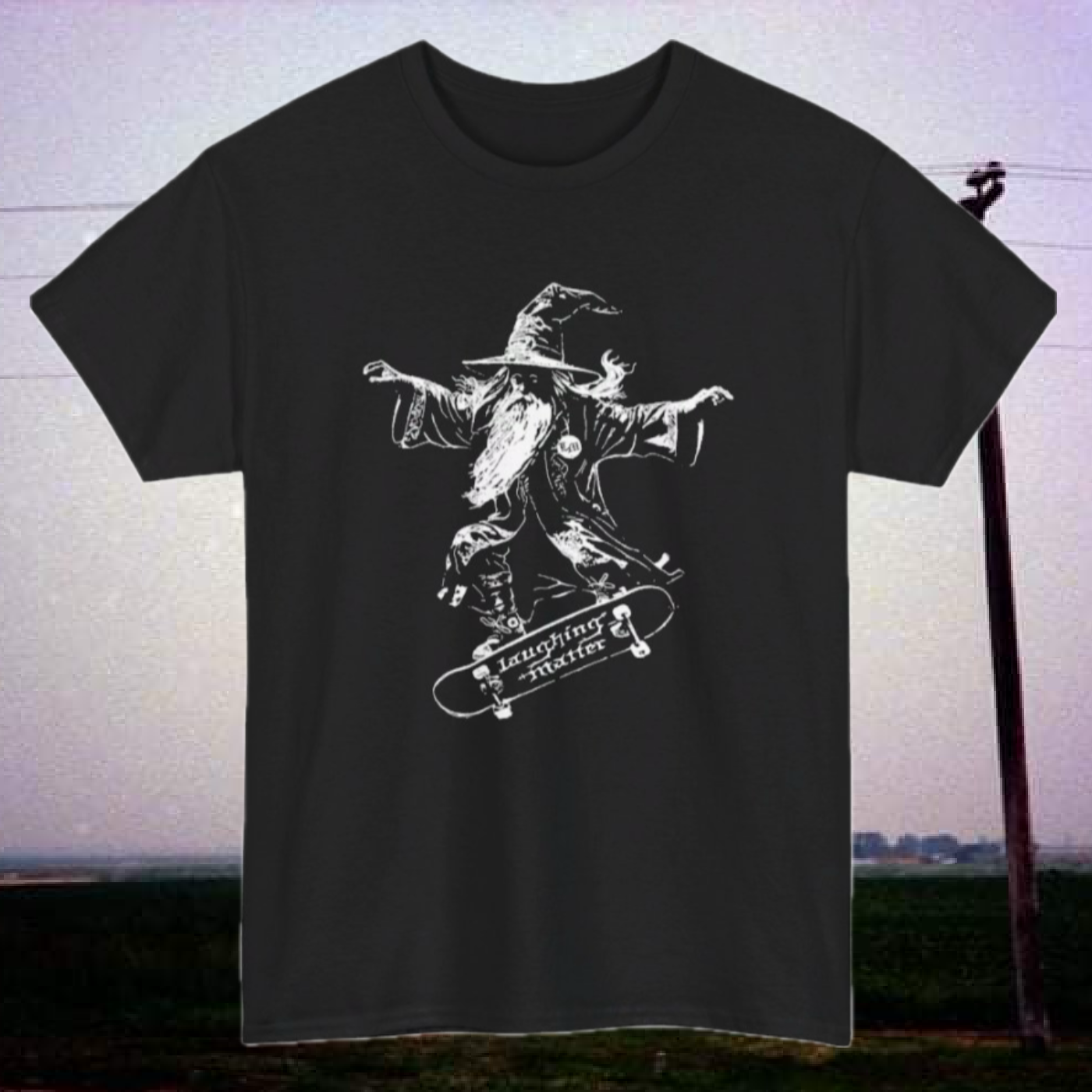 elegant skating wizard tee
