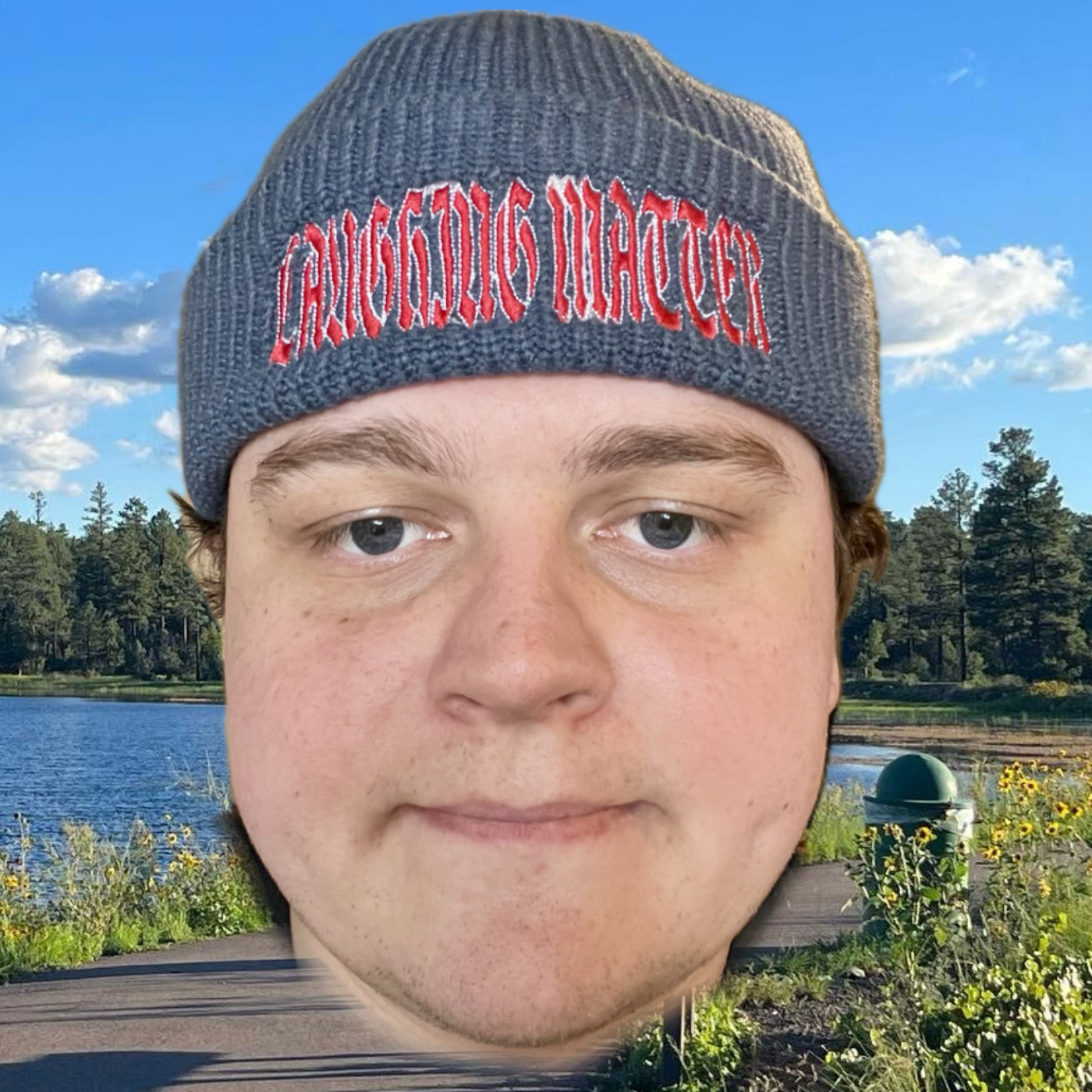 embroidered beanie